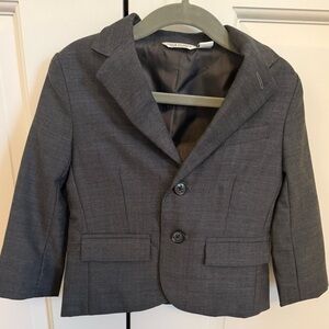 Janie and Jack Charcoal Gray Kids' Wool Blazer